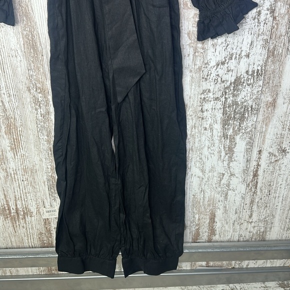 Farm Rio Black Laces & Ruffles Jumpsuit Size M NWT - Picture 11 of 14